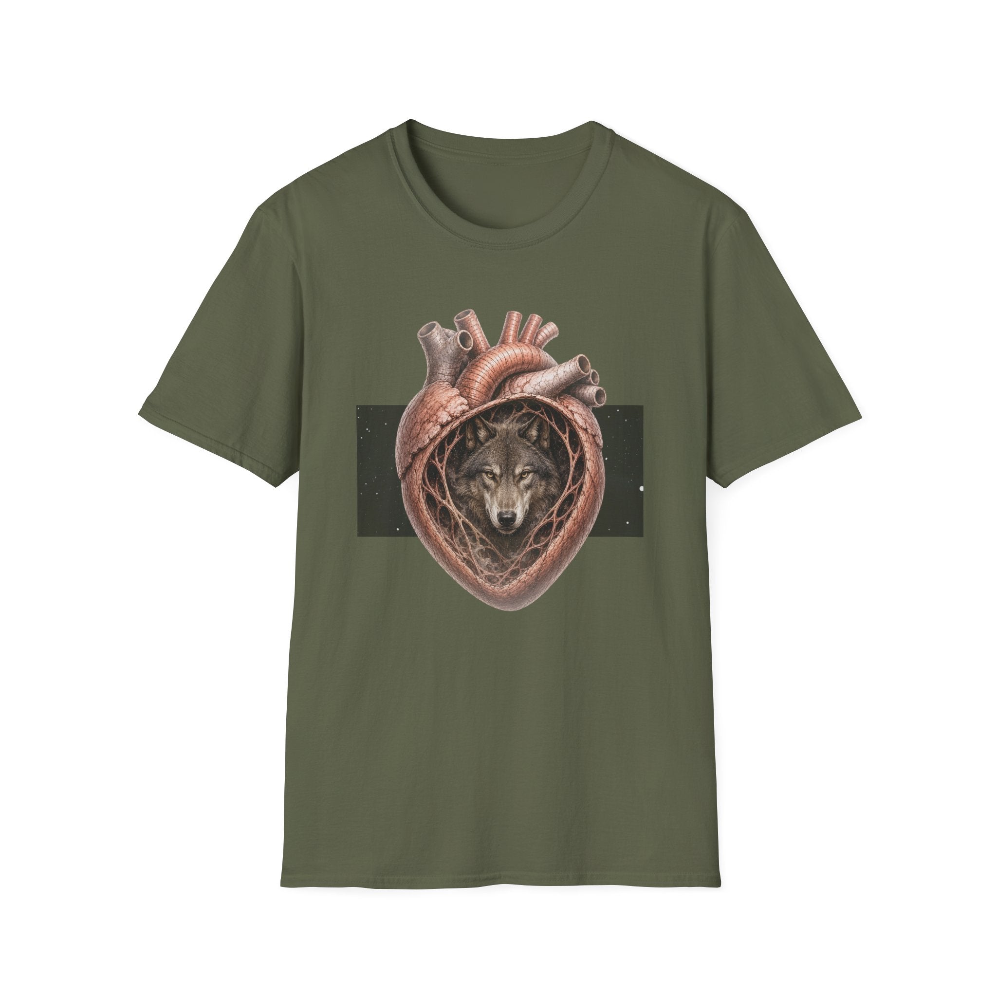 Spirit Wolf Heart T-Shirt