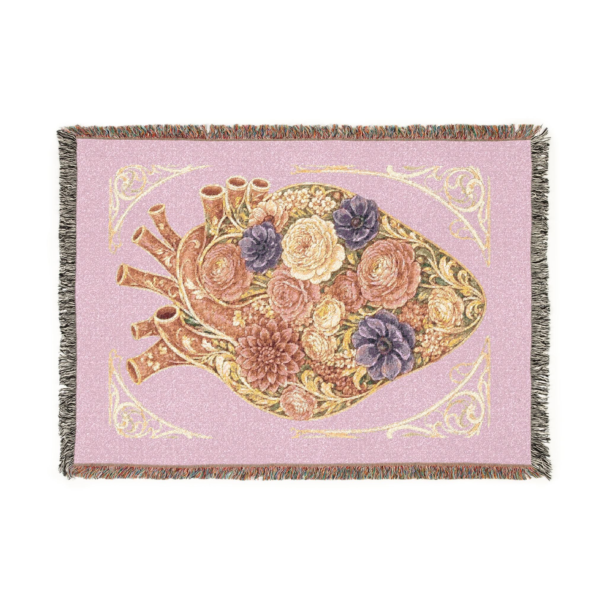 Garden Heart Throw