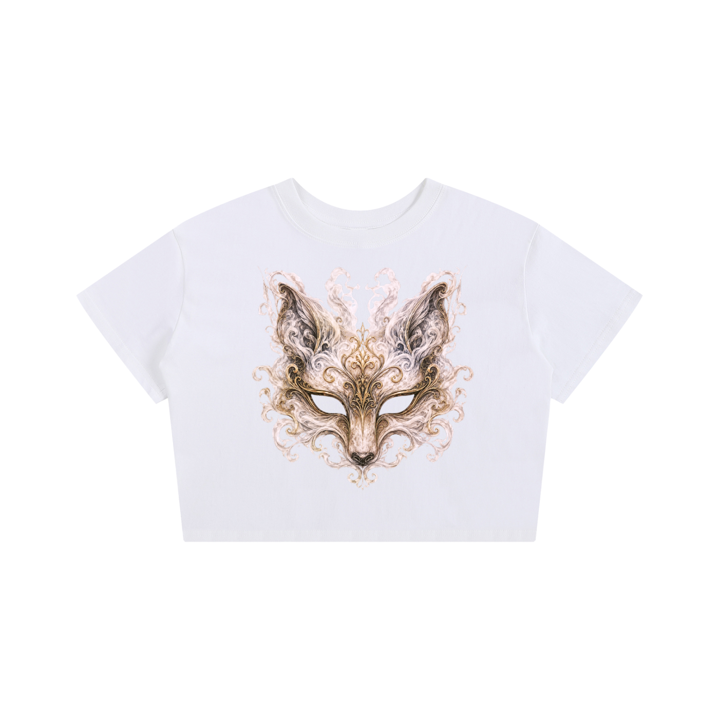 Fox Mask Baby Tee Seamless T-Shirt