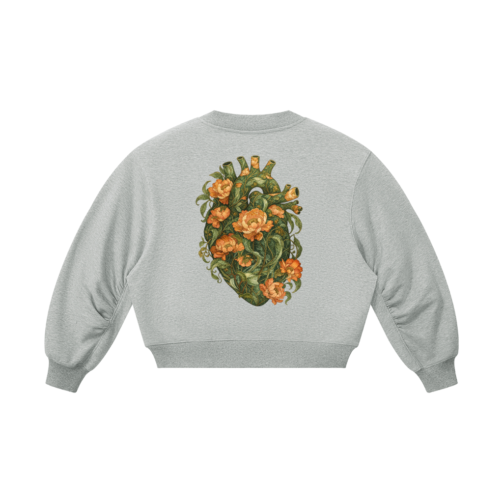 LJM Monogram Women’s Crop V-Neck Sweatshirt
