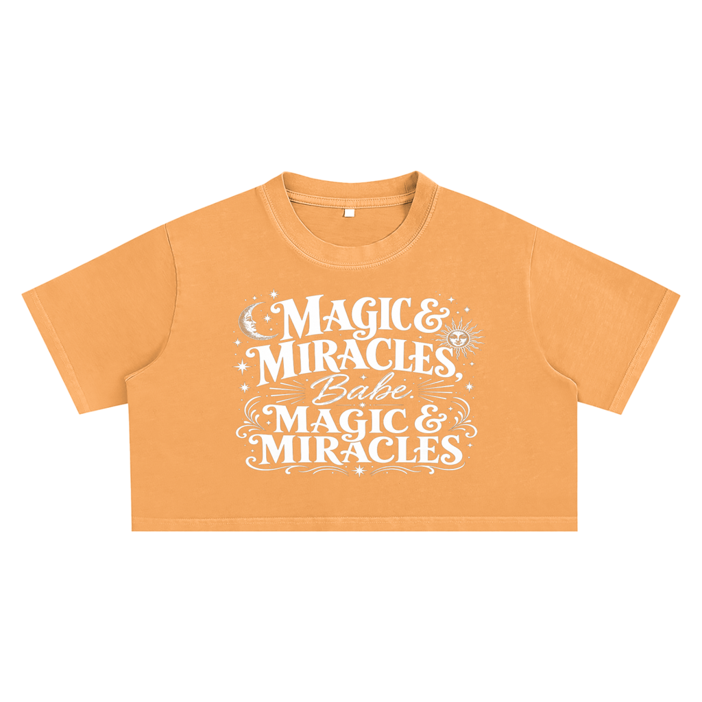 Magic & Miracles Snow Washed Crop Top