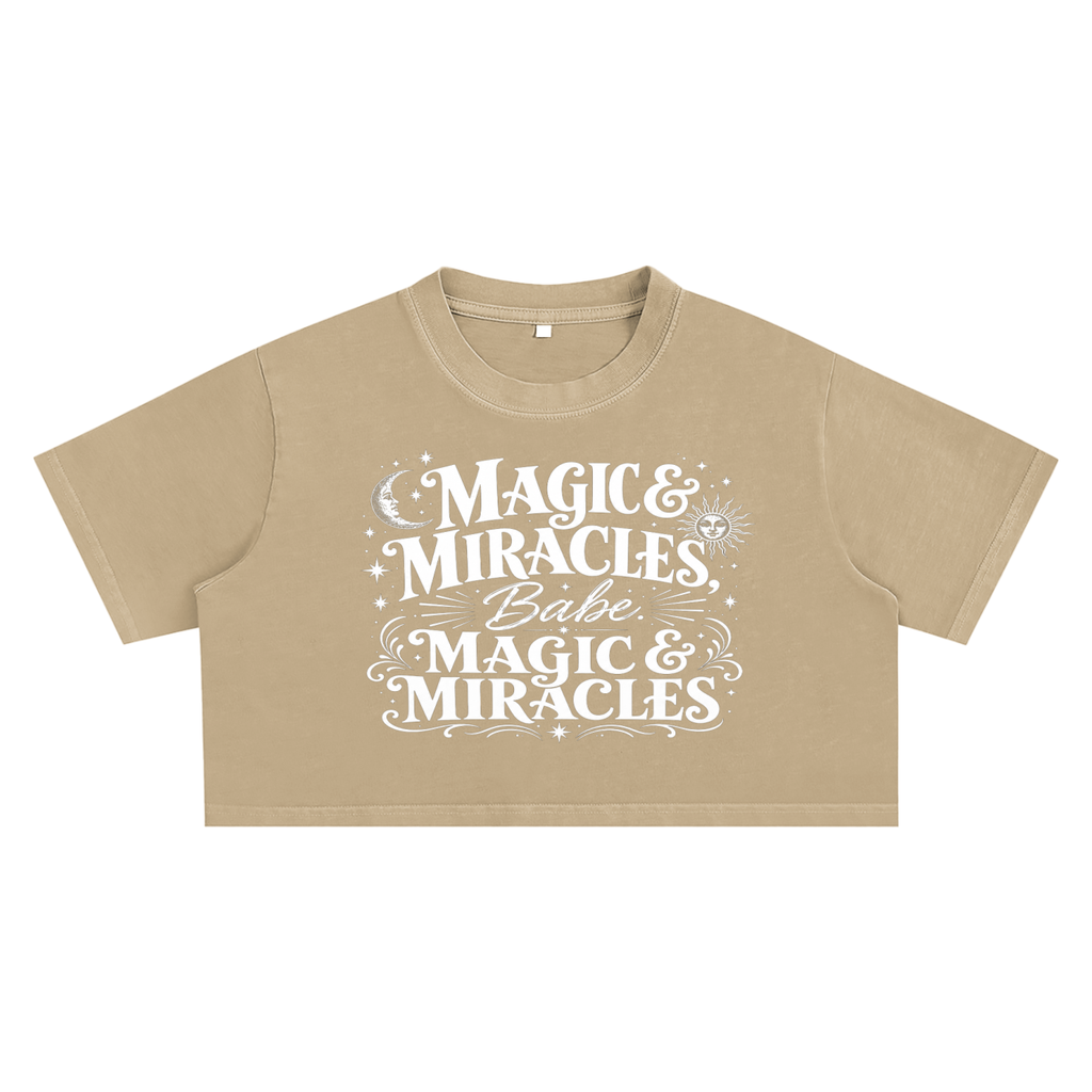 Magic & Miracles Snow Washed Crop Top