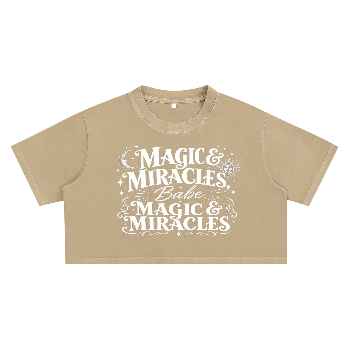 Magic & Miracles Snow Washed Crop Top